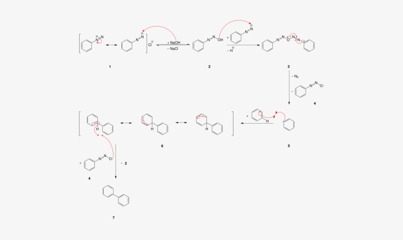 This Image Rendered As Png In Other Widths - Gomberg Bachmann Reaction Scheme, transparent png download