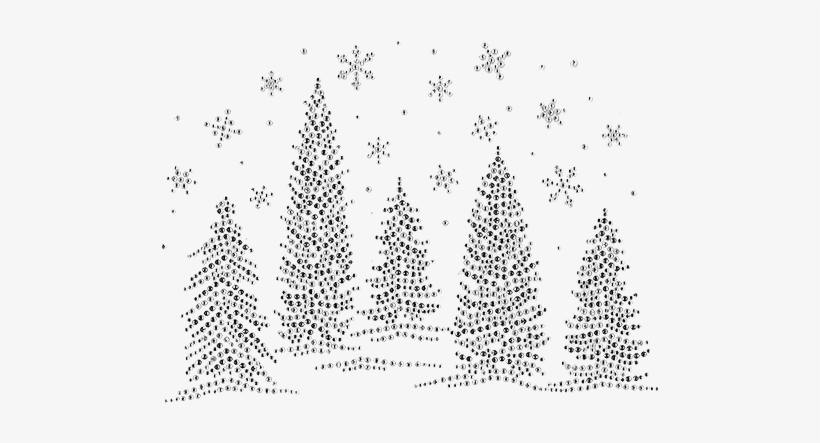 S7297 Bdi<br>clear & Bk - Christmas Tree, transparent png download