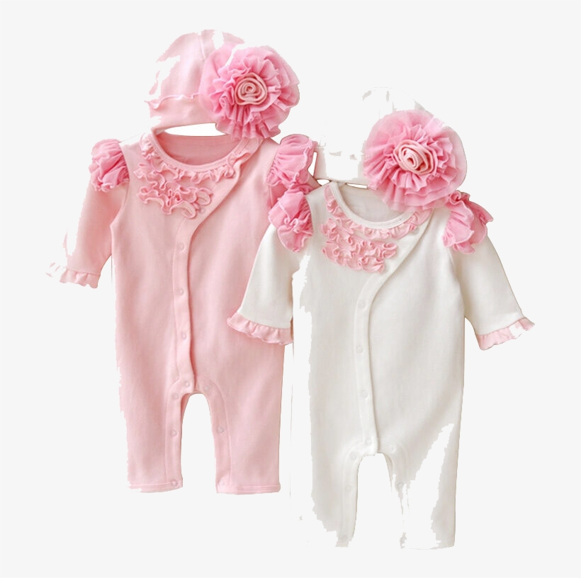 Reminiscence Baby Crawling Newborn Baby Siamese Clothes - Full Length Baby Girl Rompers, transparent png download