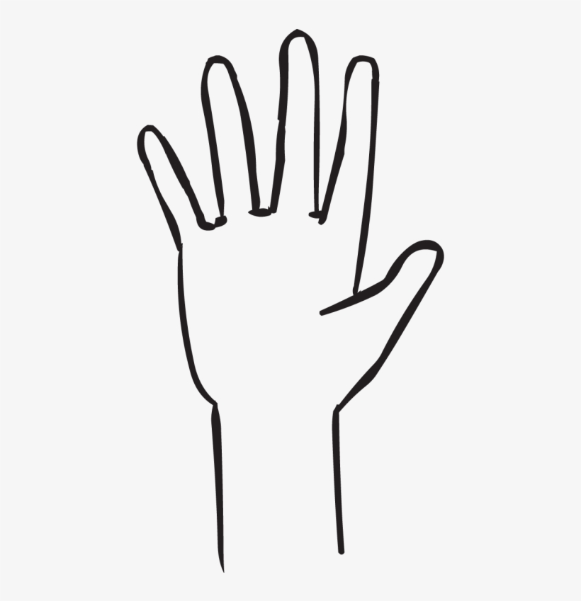 Back One Hand With Outstretched Fingers, As Seen In - Fist, transparent png download