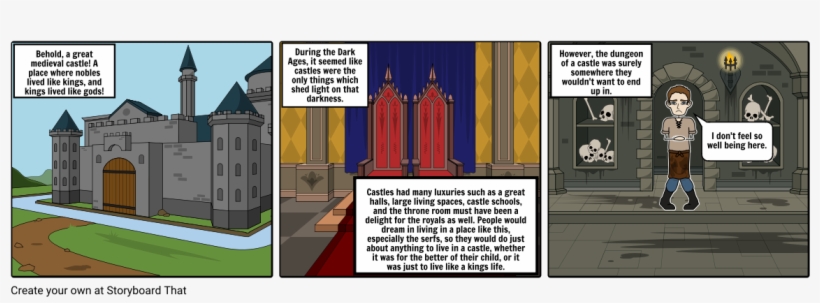 Medieval Castle Storyboard - Castle, transparent png download