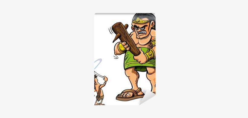 Cartoon David And Goliath, transparent png download