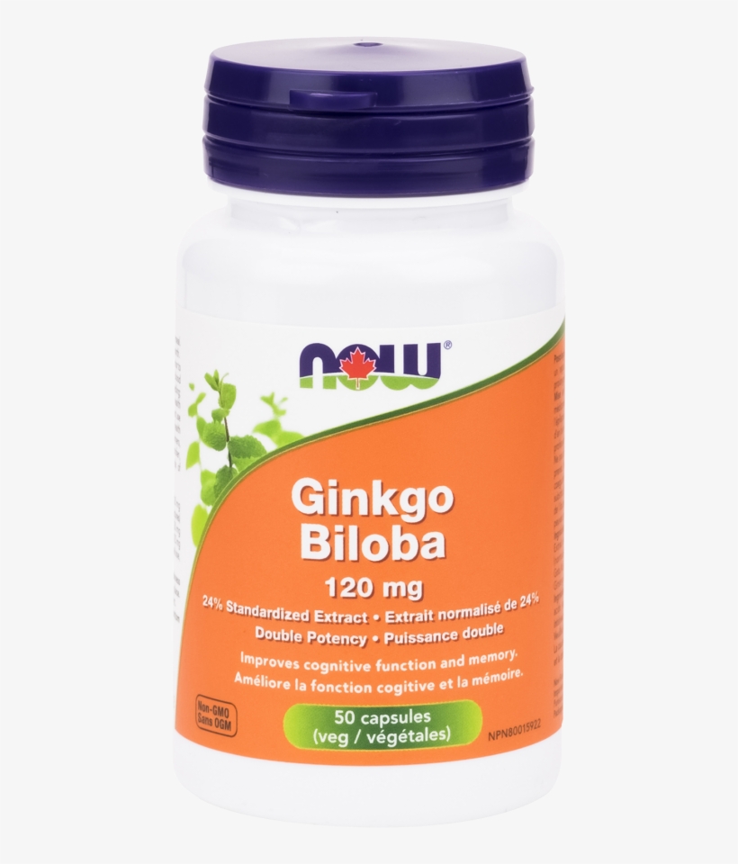 Ginkgo Biloba 120 Mg Veg Capsules - Now Black Cohosh (80 Mg - 90 Cap), transparent png download