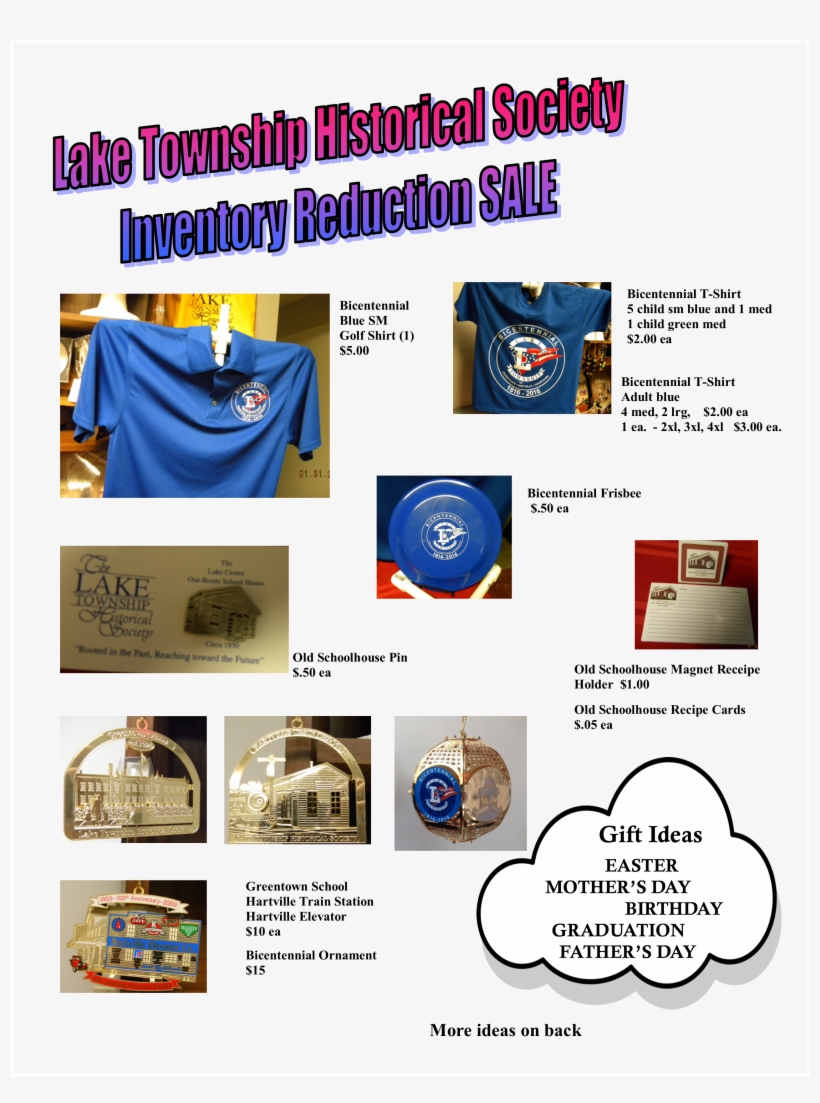 Check Out These Fun Lake Township History Pieces - Poster, transparent png download