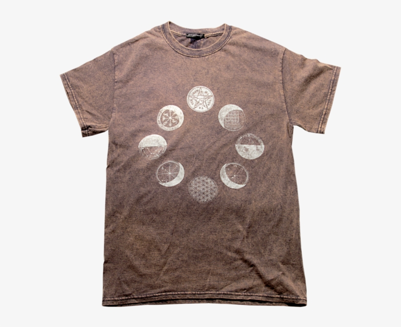 Moon T Shirt Magic Circle T Shirt Moon Phase T Shirt - Active Shirt, transparent png download
