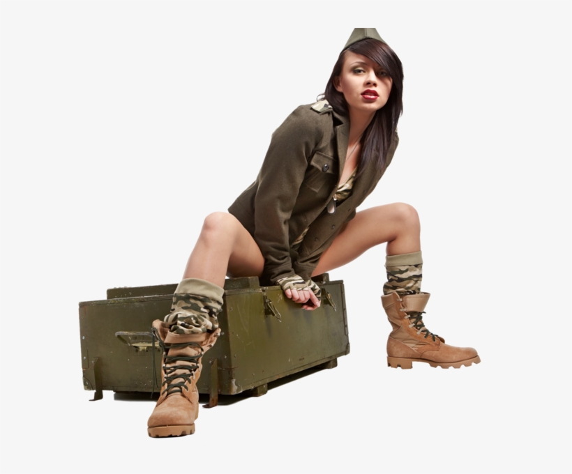 Military Girl - Girl Military Png, transparent png download