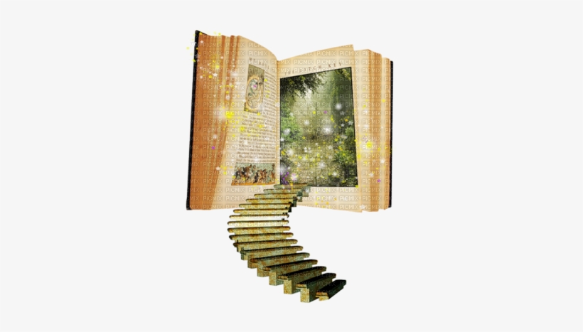 Cecily-livre Magie Escaliers - Книга Сказок Клипарт, transparent png download