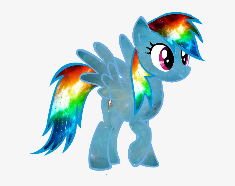 Galaxy Rainbow Dash Vector Better One In Desc By Minkystar-d79j4vp - Rainbow Dash Vector, transparent png download