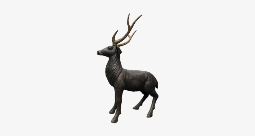 Gigantic Bronze Elk - Elk, transparent png download