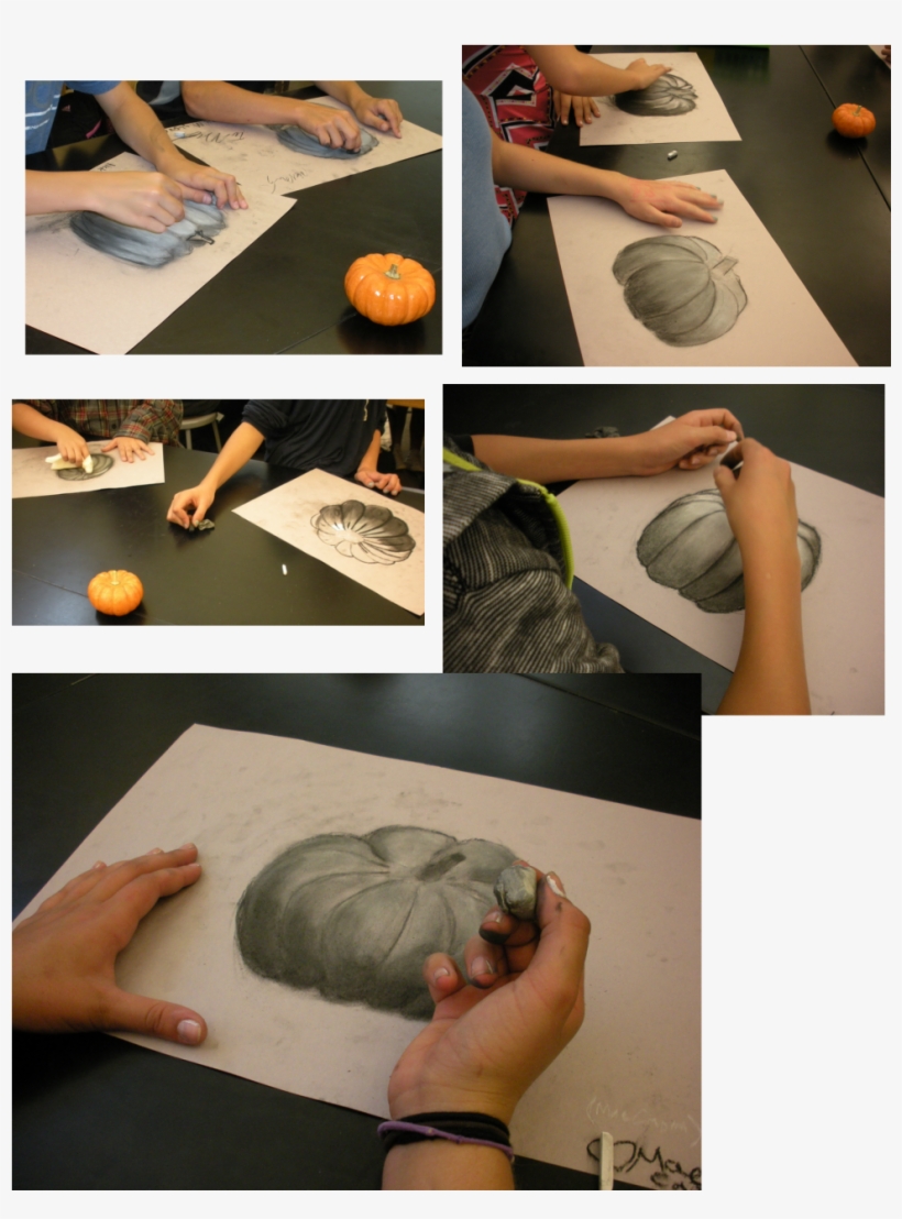 Pumpkin Drawings In Advanced Studio Art With Ms - Middle School Advanced Art, transparent png download