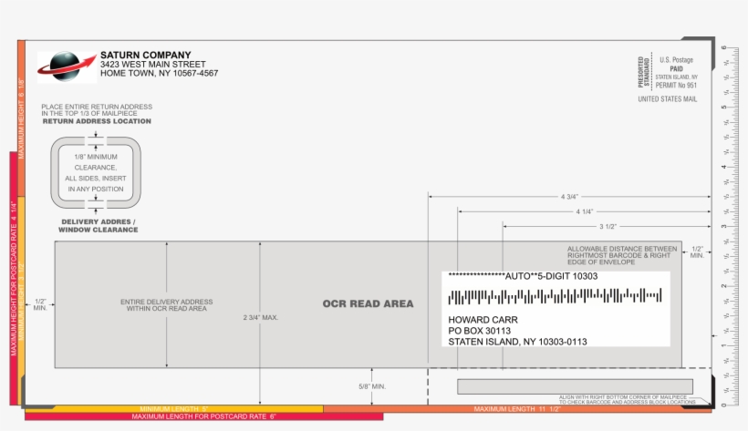 Letter-size Addressing Template - Business, transparent png download