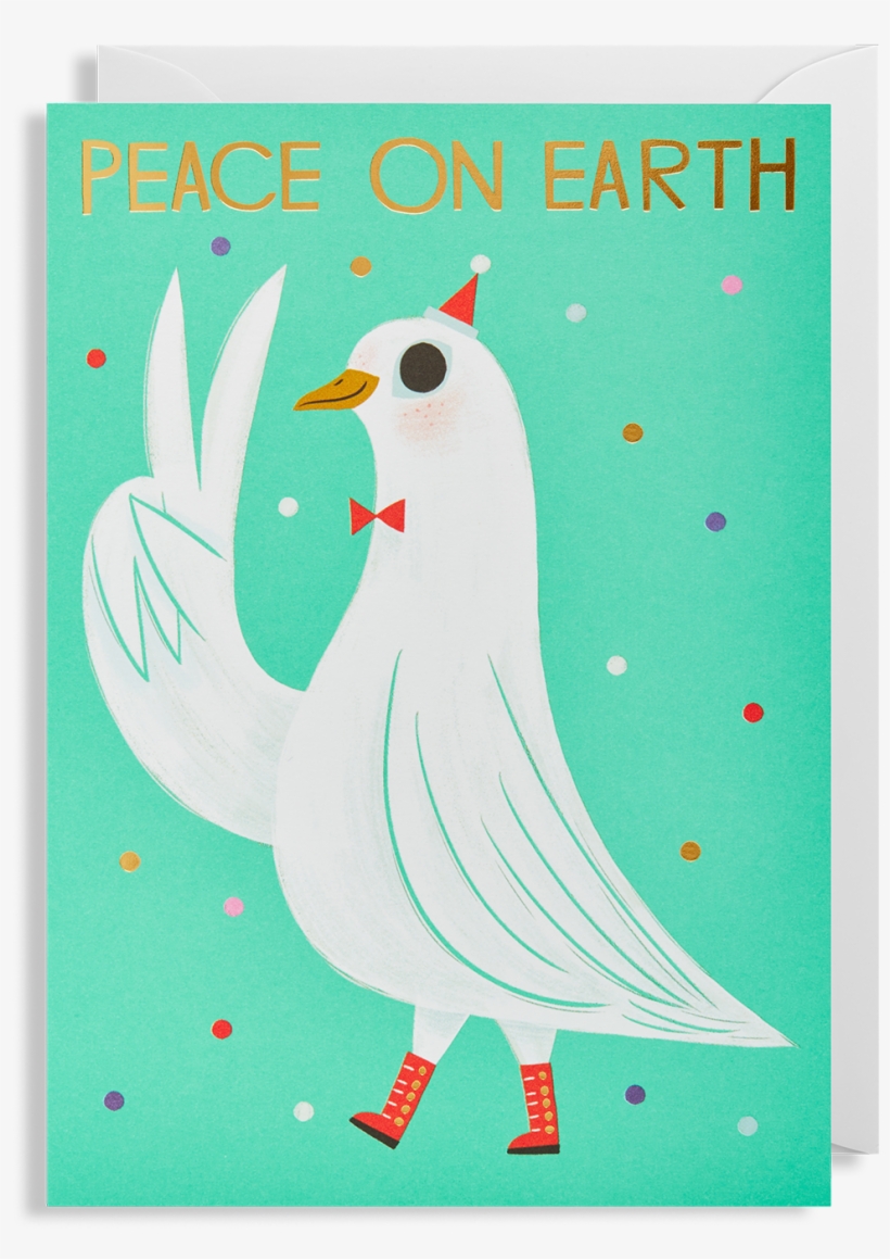 Peace On Earth Christmas Card - Christmas Card, transparent png download