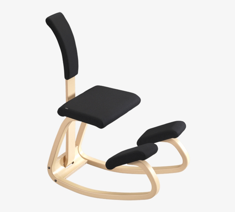 Varier Active Sitting Balans Kneeling Chair With Back - Varier Variable Con Schienale Imbottito Nera, transparent png download