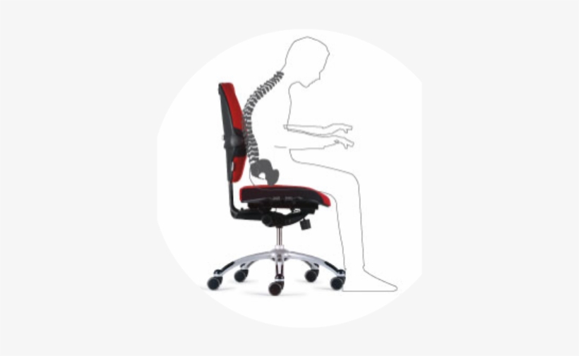 Slouched Sitting - Office Chairs Poster, transparent png download