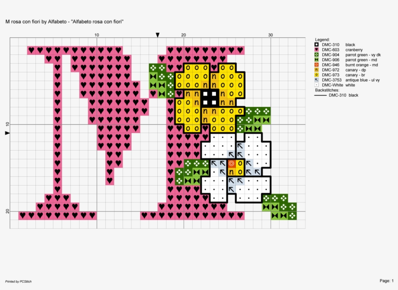 Alfabeto Rosa Con Fiori - Alphabet, transparent png download