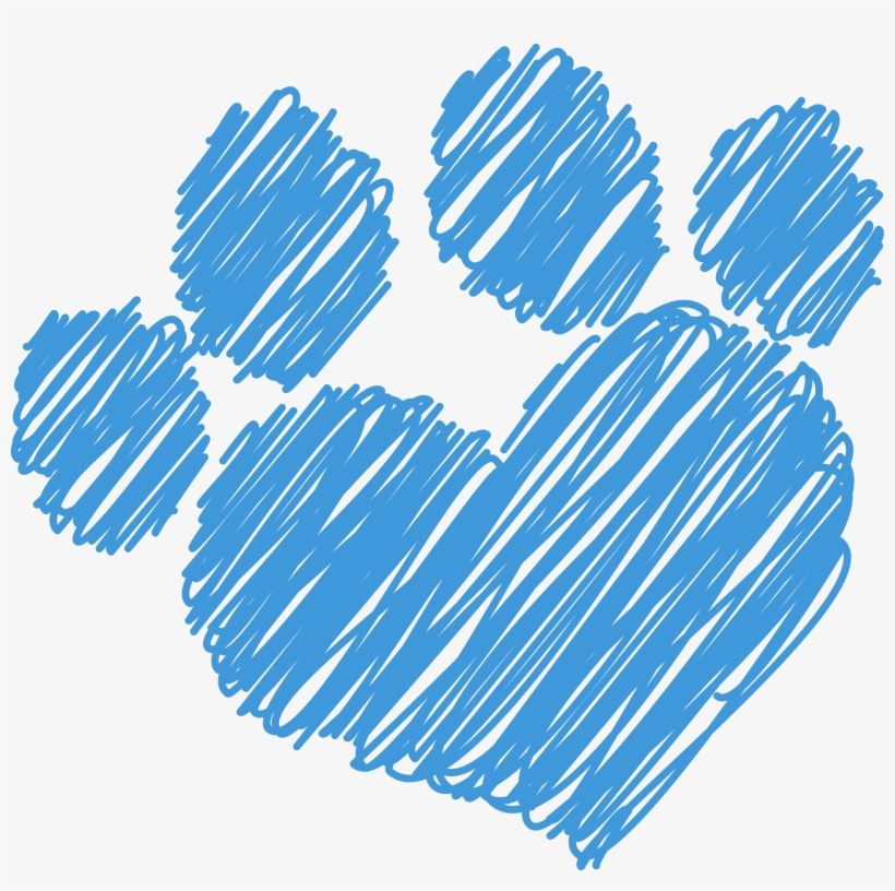 Download Single Dog Pawprint Paw Print Scribble Png Image Transparent Png Free Download On Seekpng SVG, PNG, EPS, DXF File