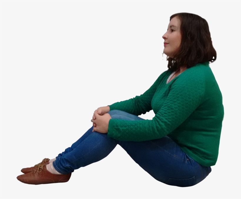 Persona Apoyada Png - Persona Sentadapng, transparent png download