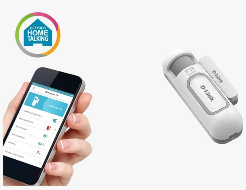 Dch Z110 Side - D-link Mydlink Home Security Starter Kit-dch-107kt, transparent png download