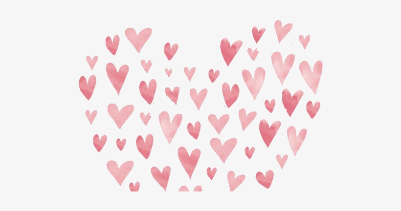 Acts Of Kindness - Heart Made Out Of Hearts Transparent, transparent png download
