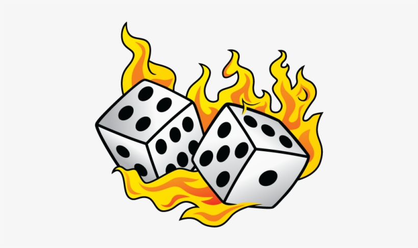 Gratis Png Y Vector - Dice On Fire, transparent png download