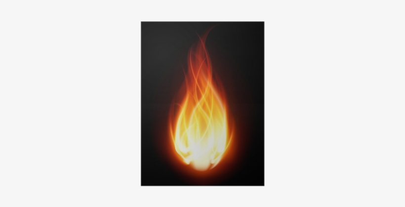 Póster Fuego Bola De Fuego Quemadura Vector • Pixers® - Flame, transparent png download