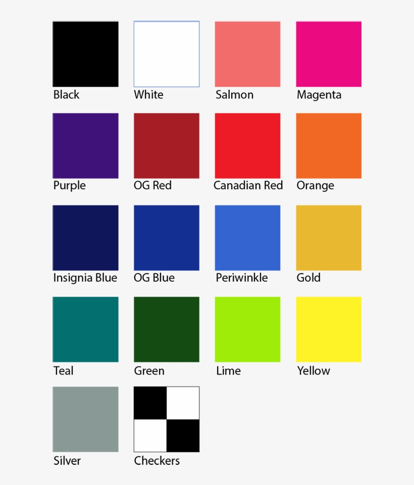 Color Charts - Yess Jen Eternal Set, transparent png download