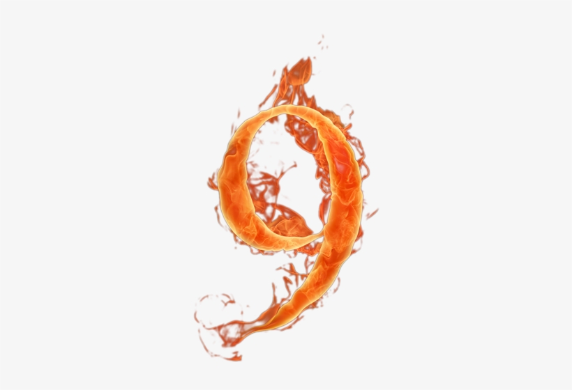 Alfabeto Hecho Con Fuego - Fire Numbers Png, transparent png download