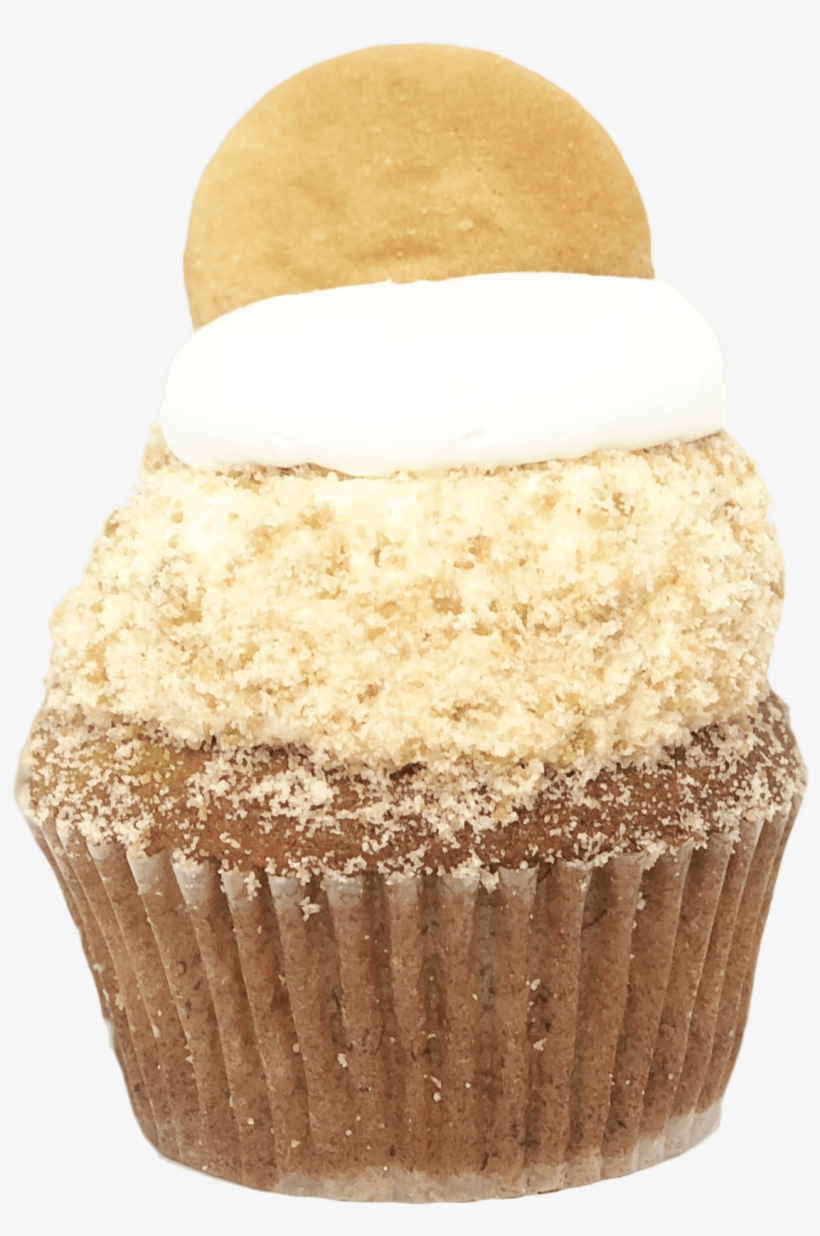 Banana Cream Pie Cupcake - Cupcake, transparent png download