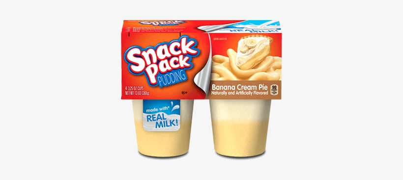 Snack Pack Banana Cream Pie Pudding, transparent png download