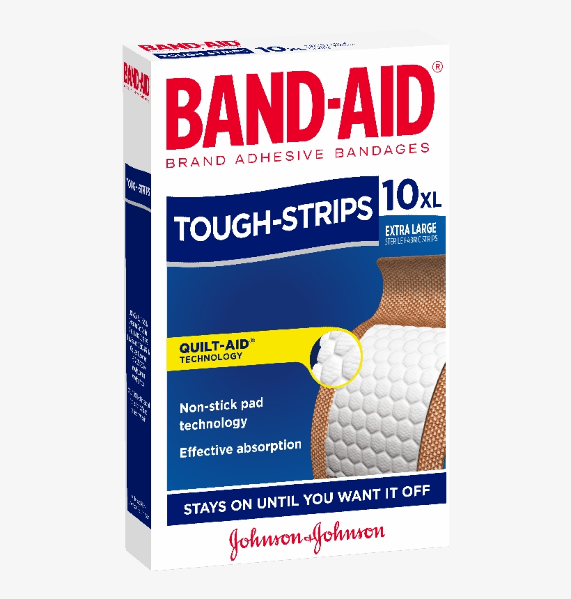 Ba Toughstrip Xl 10 - Band Aid Waterproof, transparent png download
