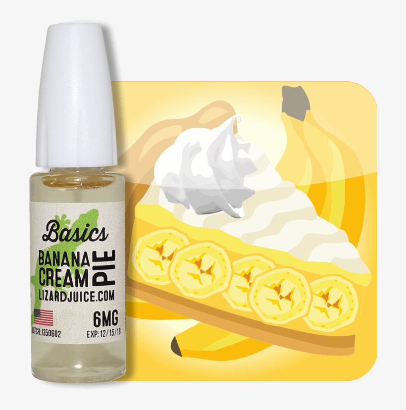 Banana Cream Vape Juice From Lizard Juice Is A Great - Electronic Cigarette Aerosol And Liquid, transparent png download