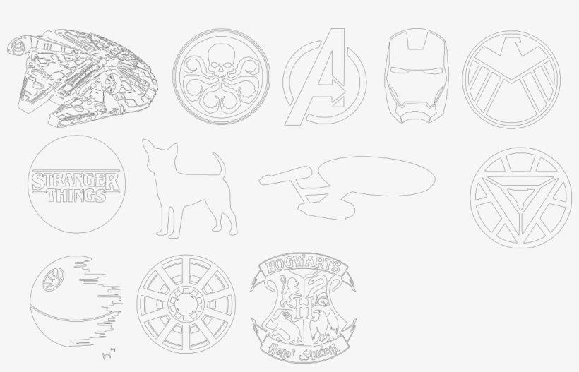 Inkscape File Vinilcutter - Line Art, transparent png download