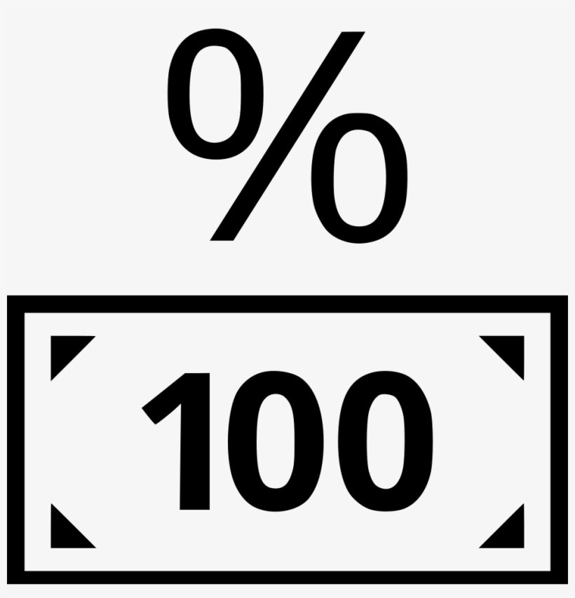 One Hundred Dollar Bill Percentage Percent Interest - Banknote, transparent png download