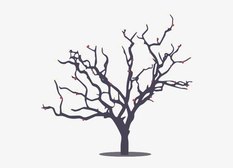 Dying Tree Black And White, transparent png download