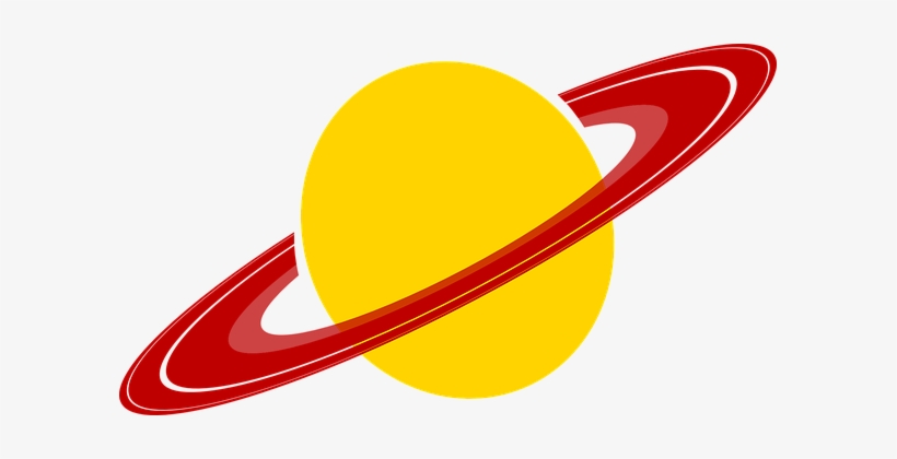 Saturn Planet Saturn Rings Astronomy Space - Saturn Clip Art, transparent png download