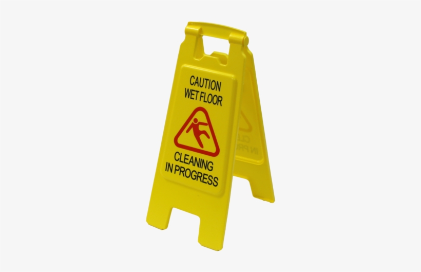 Floor Signs - Yellow - A-frame Wet Floor Sign Yellow, transparent png download