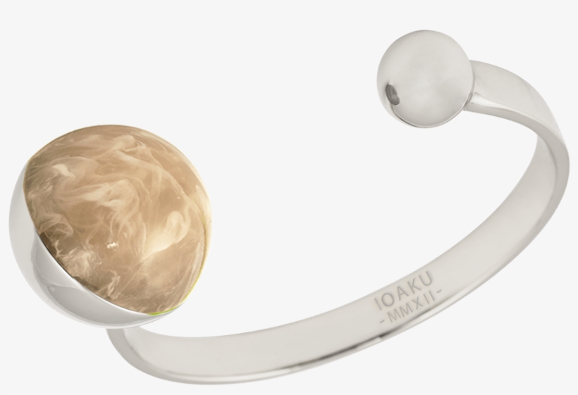 Ioaku The Planet Bracelet Silver Light Brown Preorder - Silver, transparent png download
