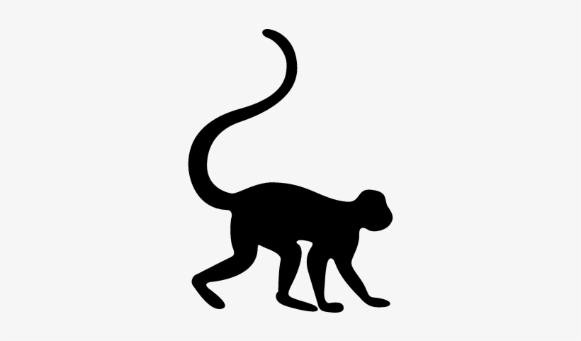 Monkey Facing Right Vector - Icon Monkey, transparent png download