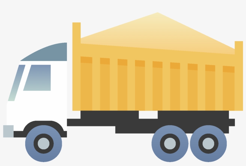 Carro De Dibujos Animados Tirando Del Elemento Tierra - Truck, transparent png download