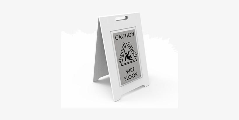 White Wet Floor Sign - Arete Caution Wet Floor Sign, Gold, transparent png download