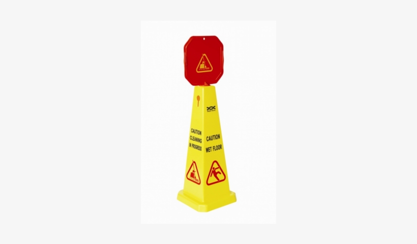 Wet Floor Warning Cone 90cm Tall Robert Scott - Wet Floor Cone (yellow 36"), transparent png download