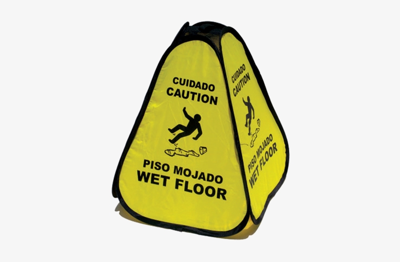 16″ Wet Floor Pocket Safety Cone - Novus Products Pc111y Safety Cone Caution Wet Floor, transparent png download