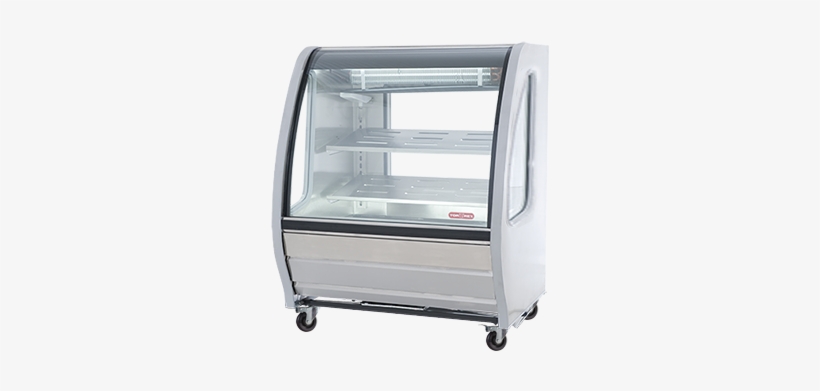 40" Curved Glass Refrigerated Deli Bakery Display Case - Display Case, transparent png download