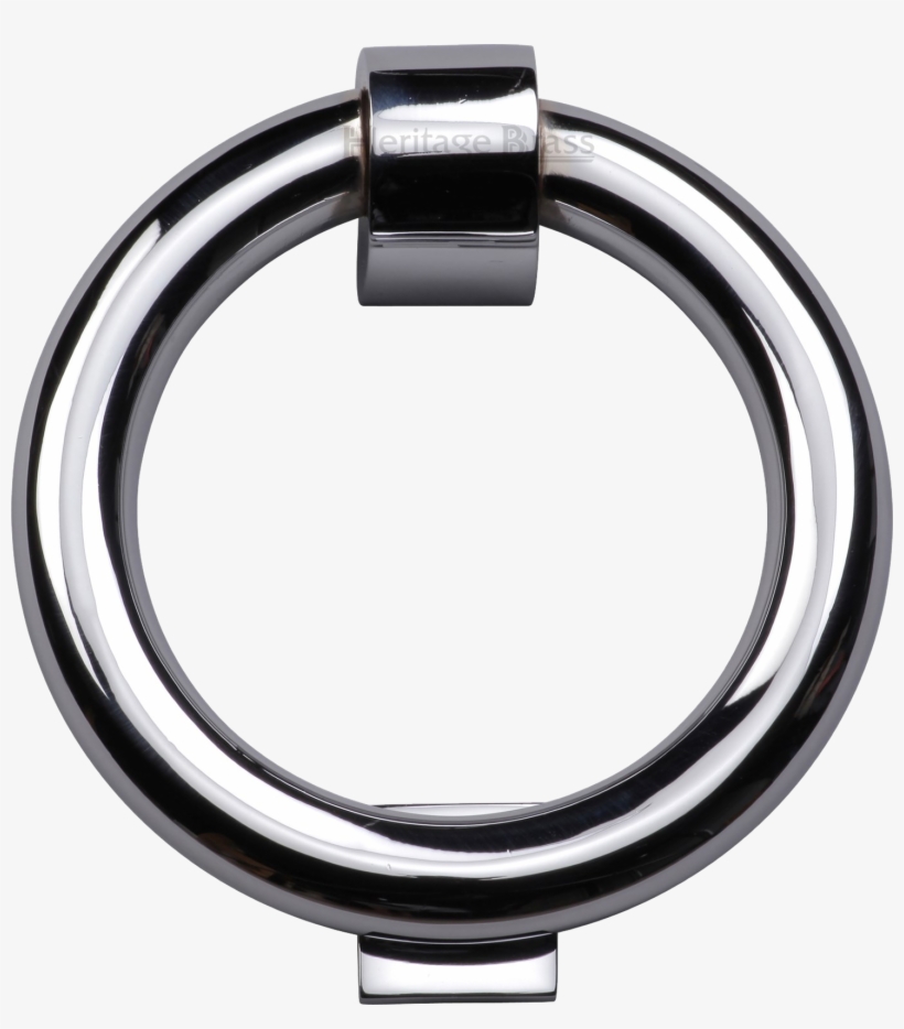 Chrome Ring Door Knocker, transparent png download