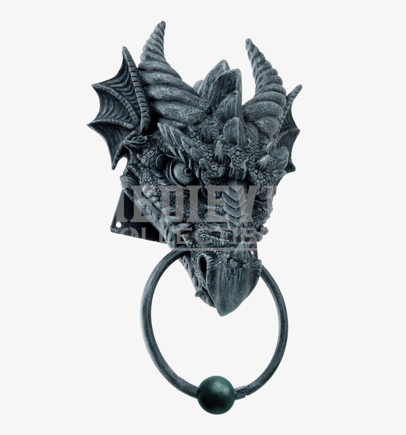 Dragon Head Door Knocker - Dragon Door Knocker By Ptc, transparent png download