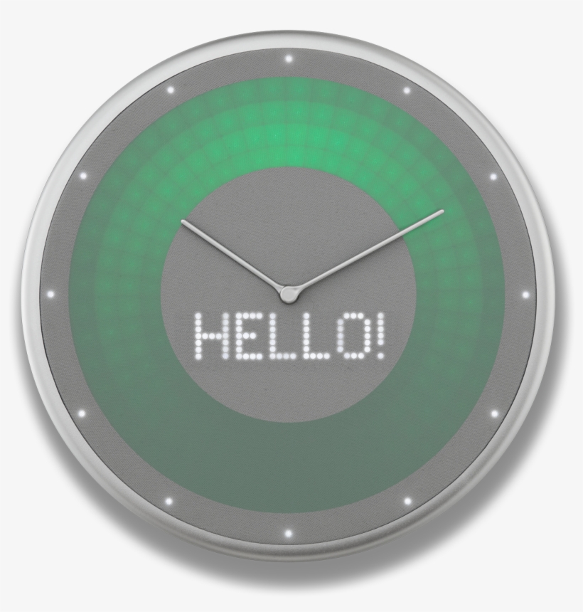 Glance Clock Alarm Clock Hello - Glance Clock Smart Home Wanduhr, transparent png download