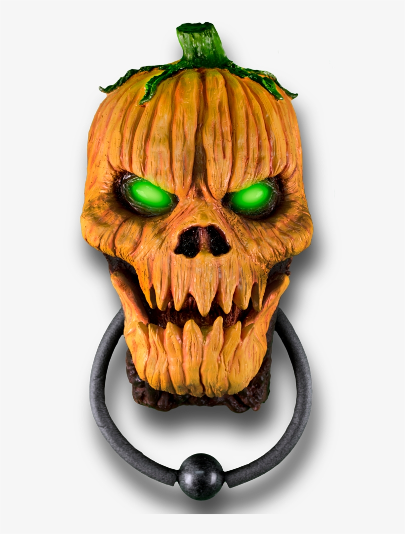 Pumpkin Door Knocker - Spirit Halloween Talking Door Knocker, transparent png download