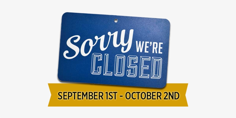 Sorry-closed - Open Close Sign Blue, transparent png download