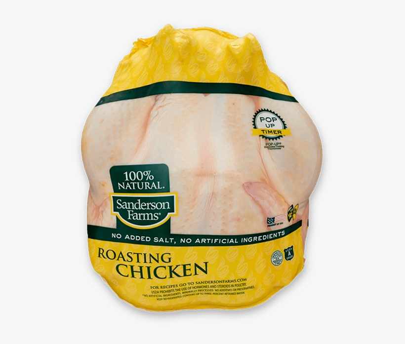 Whole Roasting Chicken - Sanderson Farms Chicken, transparent png download