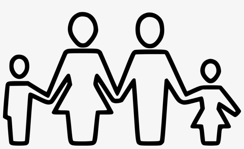 Parents Kids Persons Holdinghands - Portable Network Graphics, transparent png download